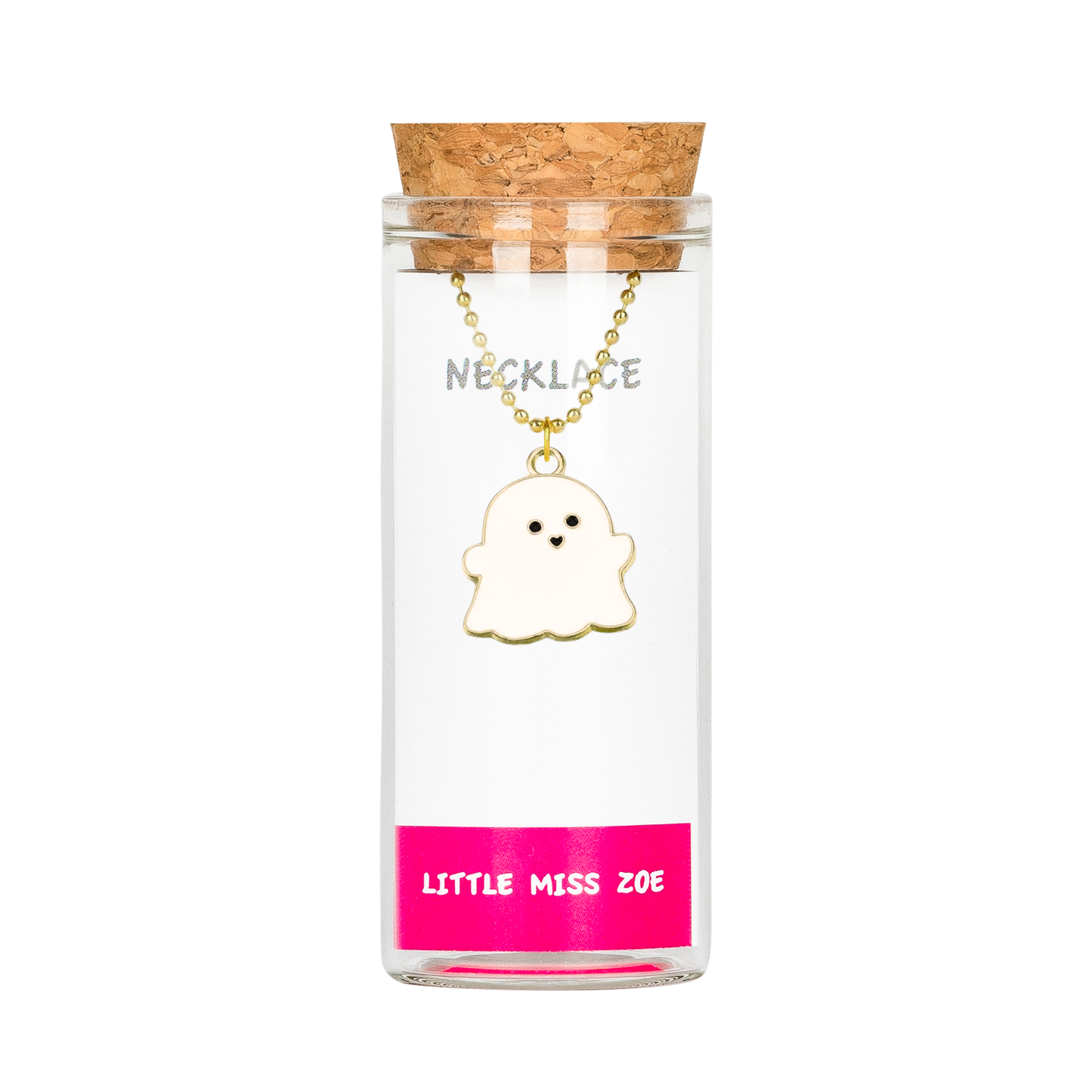 Ghost Charming Necklace in a Bottle - Set of 3