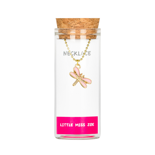 Dragonfly Charming Necklace in a Bottle - Set of 3