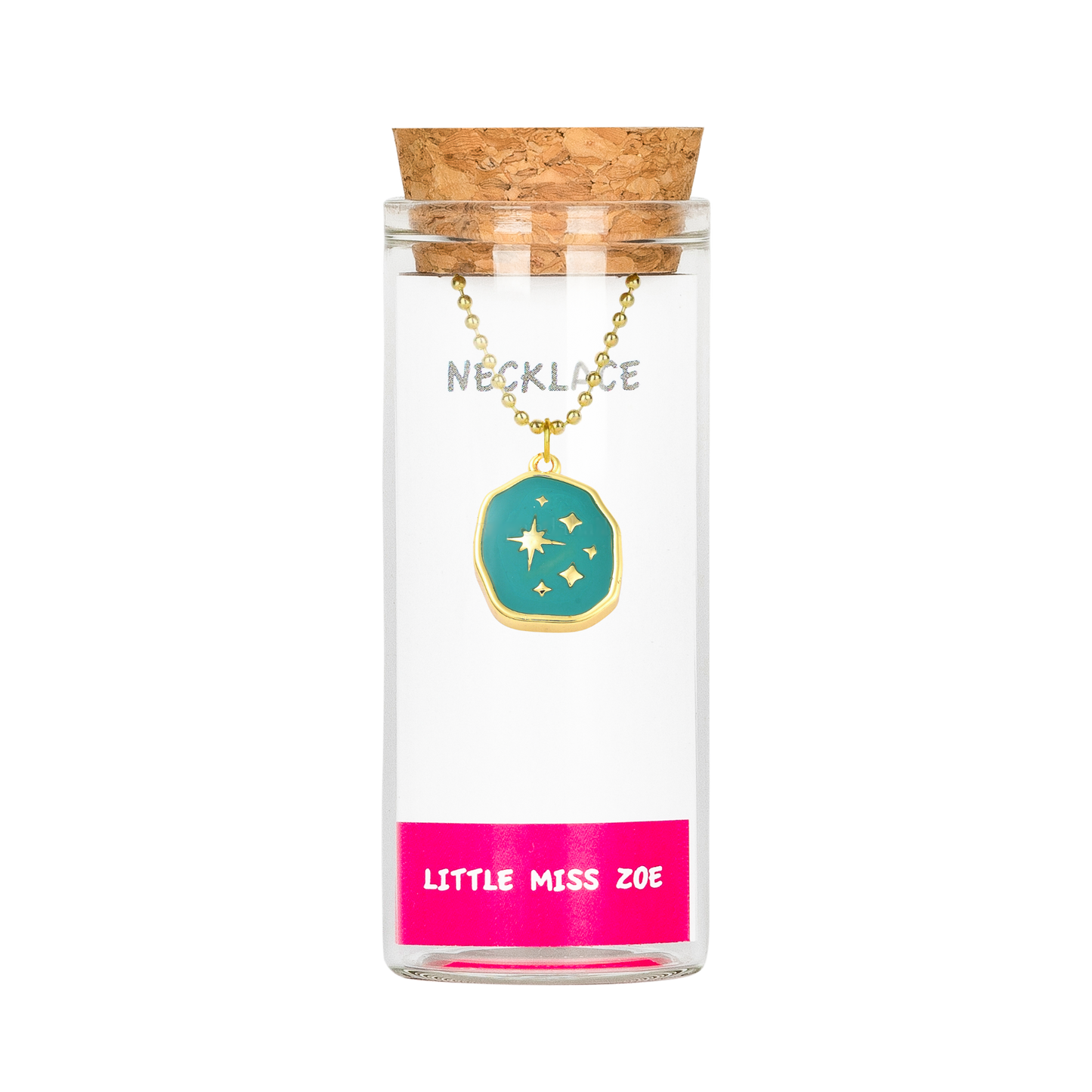 Stars Charming Necklace in a Bottle - Set of 3