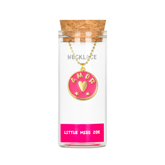 Amor Charming Necklace in a Bottle - Set of 3