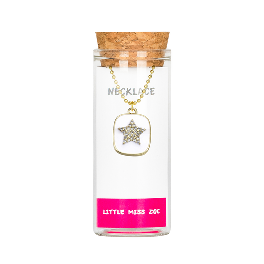 Sparkly Star Charming Necklace in a Bottle - Set of 3