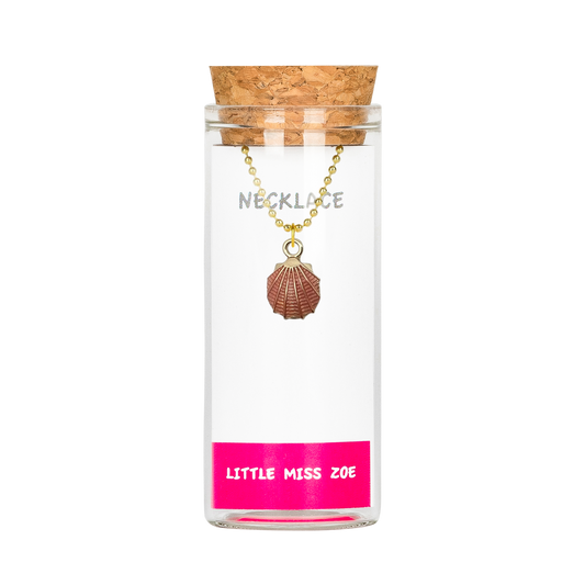 Sea Shell Charming Necklace in a Bottle - Set of 3