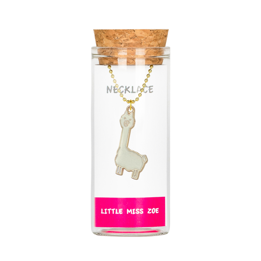 Llama Charming Necklace in a Bottle - Set of 3