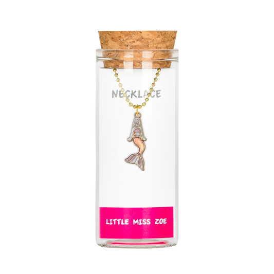 Mermaid Charming Necklace in a Bottle - Set of 3