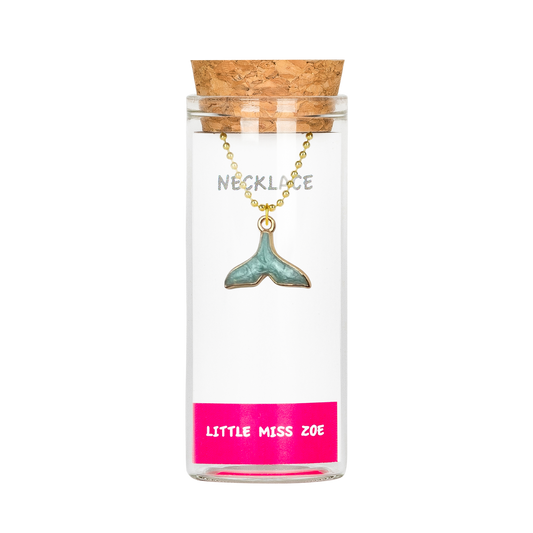 Whale Tail Charming Necklace in a Bottle - Set of 3
