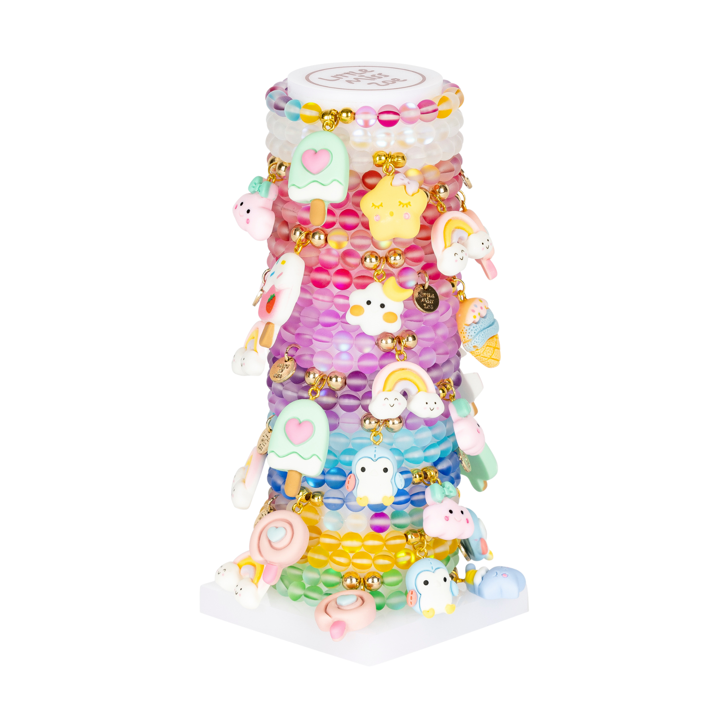 Confetti Tower 3D Charms - Set of 25 Bracelets