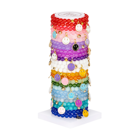 Rainbow Smiles Tower - Set of 25 Bracelets