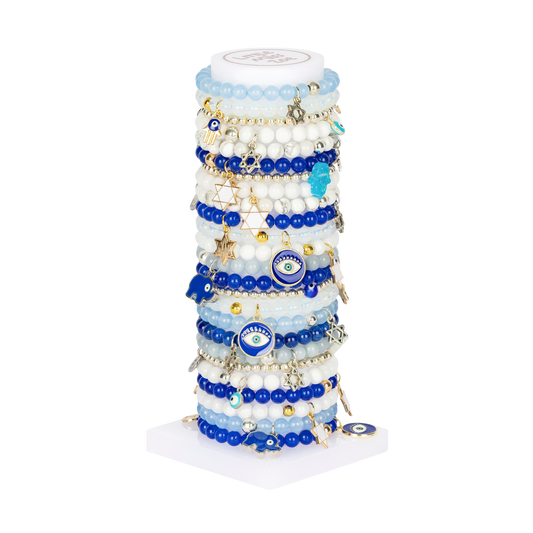 Mix Hanukkah Tower - Set of 25 Bracelets