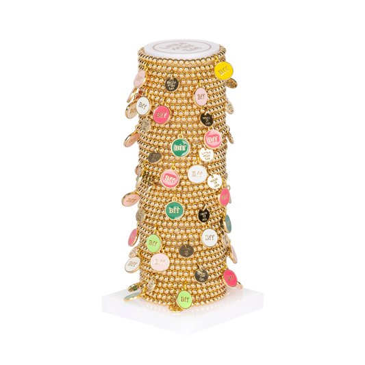 BFF Dainty Gold Tower - Set of 25 Bracelets