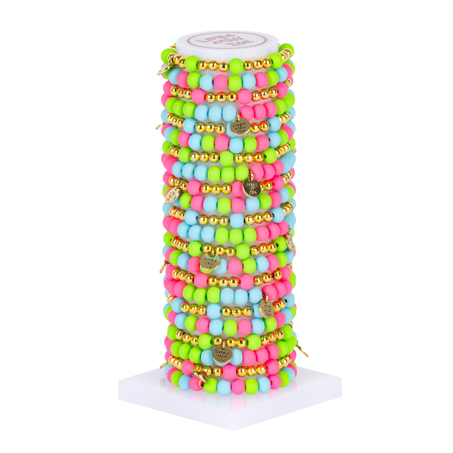 Bubble Neon Tower - Set of 25 Bracelets