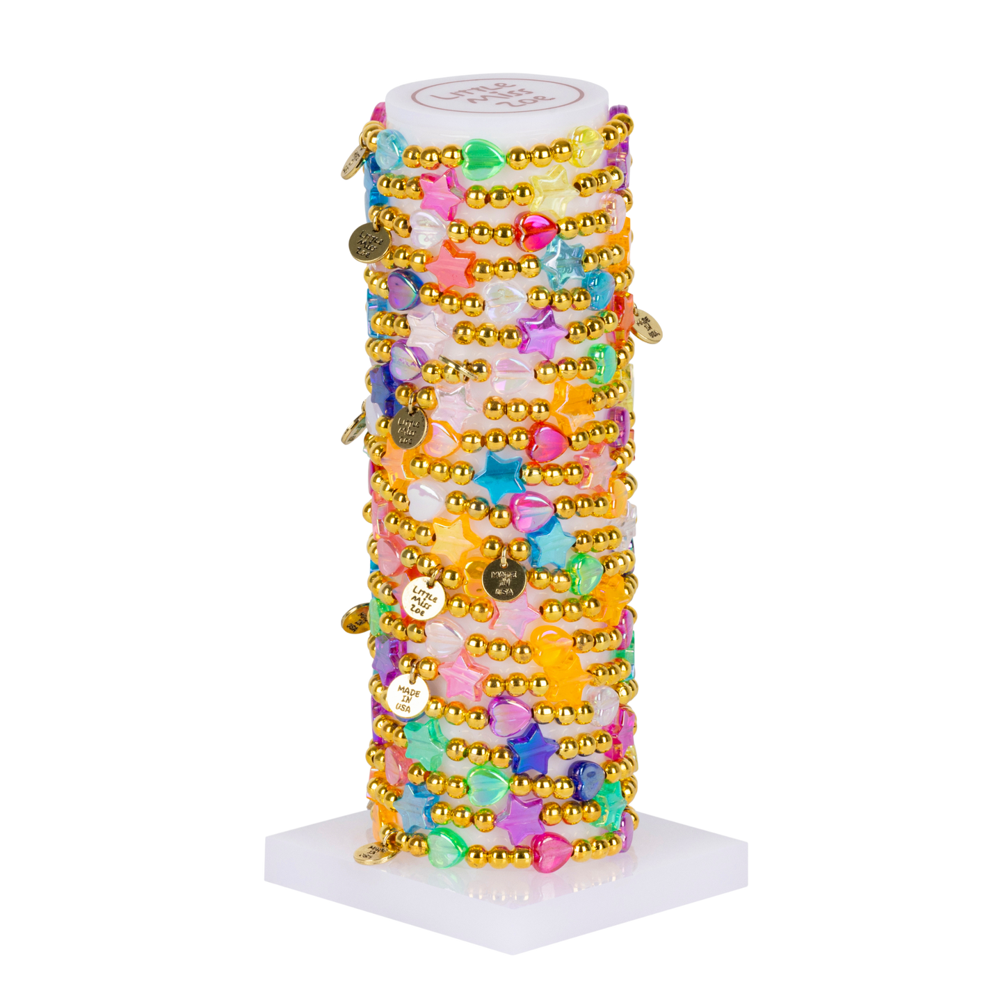 Hearts and Stars Tower - Set of 25 Bracelets