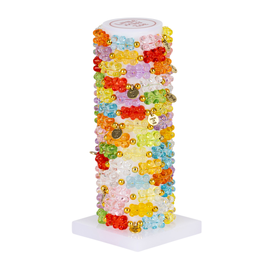 Rainbow Gummy Bear Tower - Set of 25 Bracelets