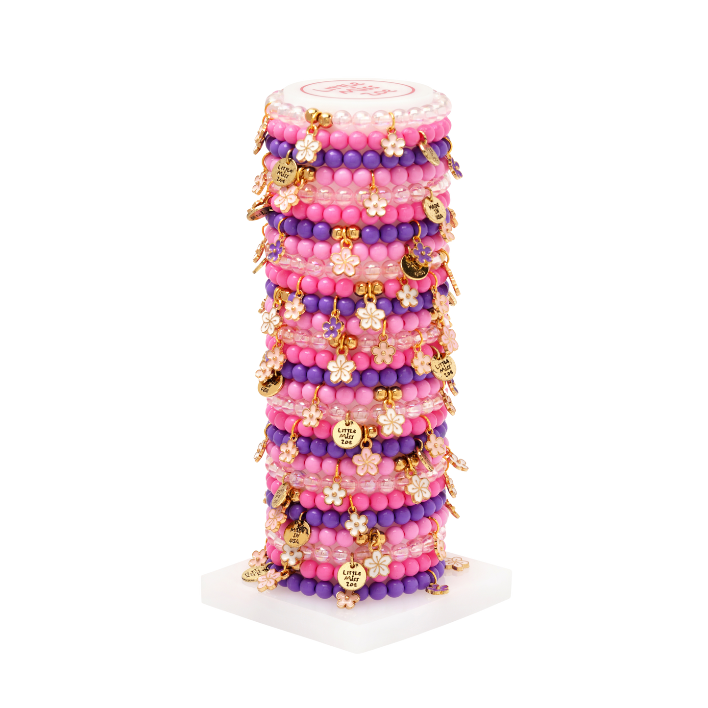 Sweet Flower Tower - Set of 25 Bracelets