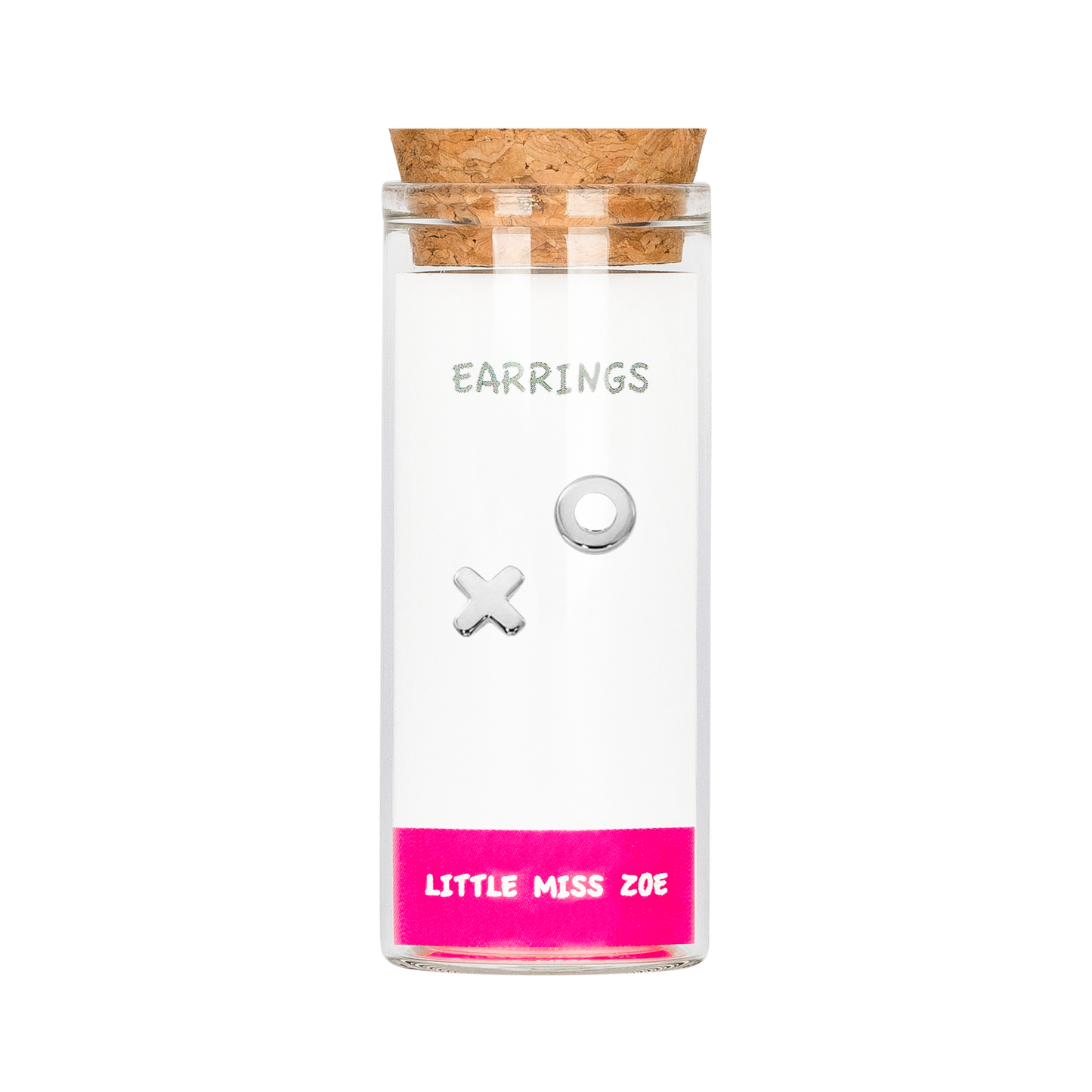 X/O Stud Earrings in a Bottle - Set of 3