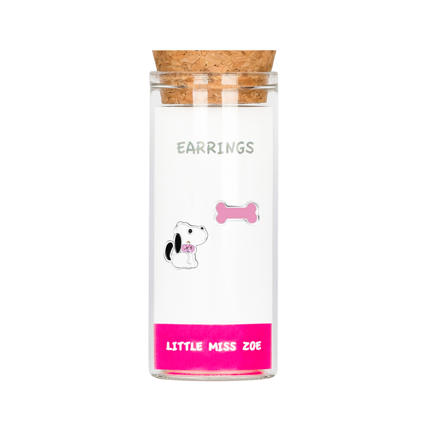 Dog/Bone Stud Earrings in a Bottle - Set of 3