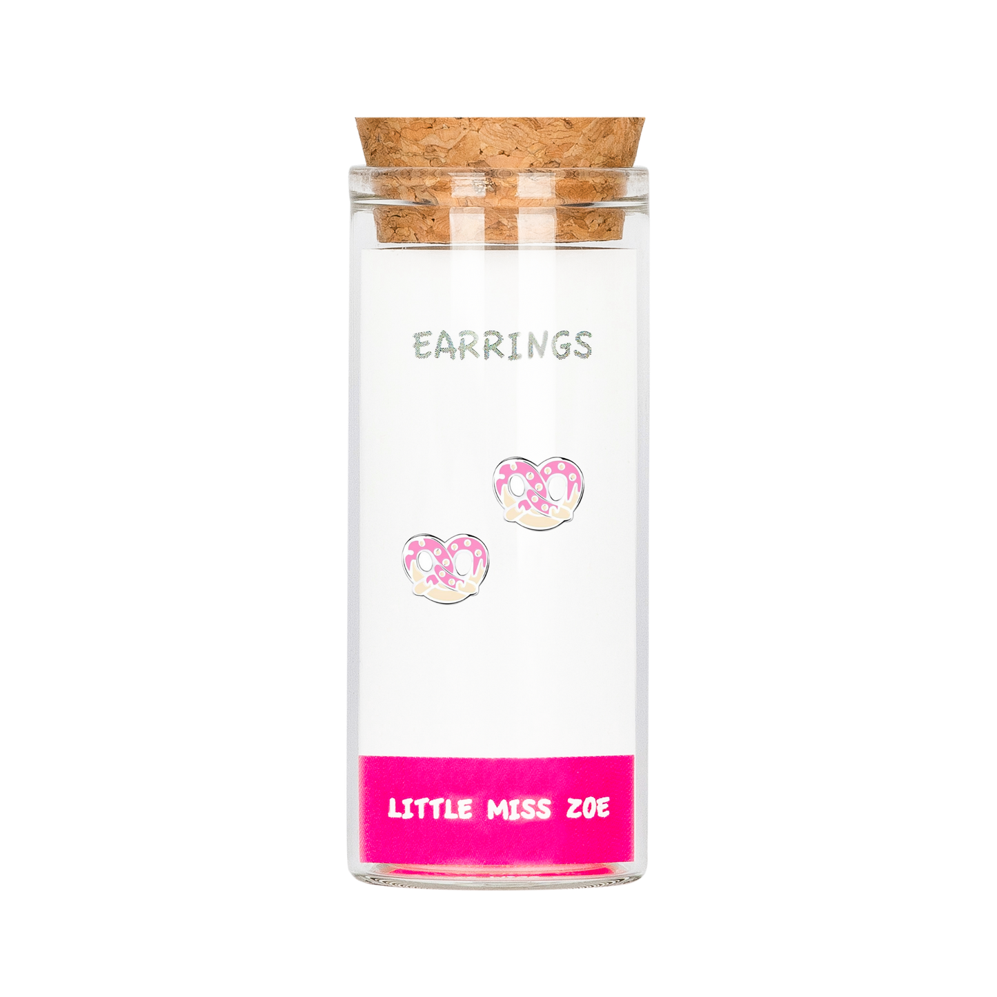 Pretzel Stud Earrings in a Bottle - Set of 3