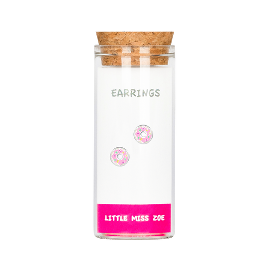 Donuts Stud Earrings in a Bottle - Set of 3