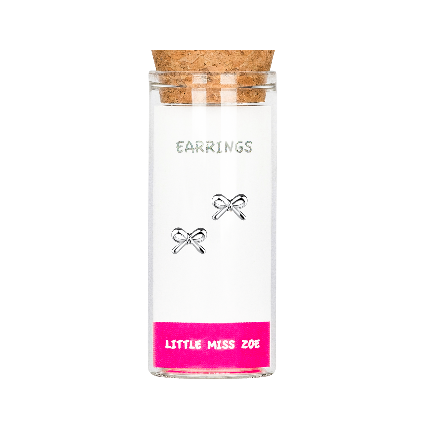 Bow Stud Earrings in a Bottle - Set of 3