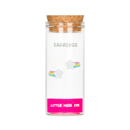 Shooting Star Stud Earrings in a Bottle -Set of 3