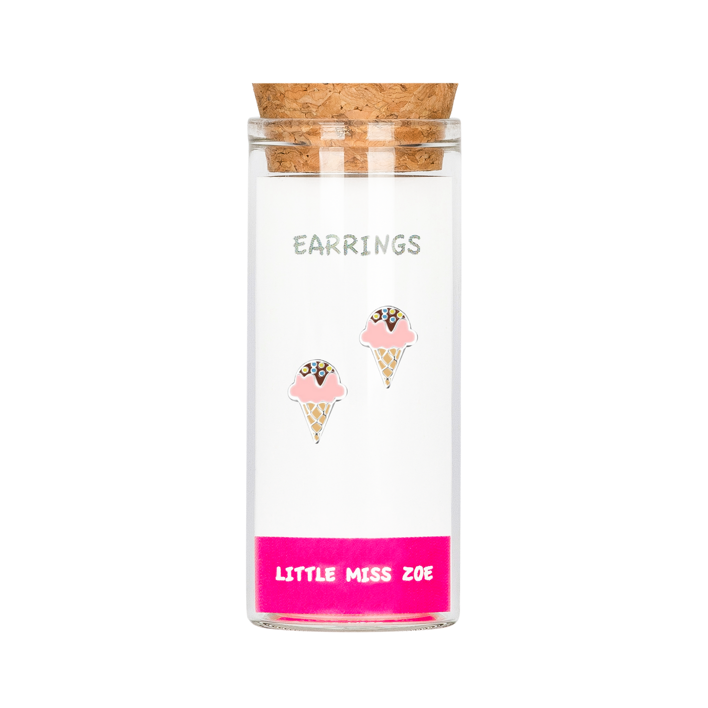 Ice Cream Stud Earrings in a Bottle - Set of 3