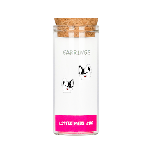 Puppy Stud Earrings in a Bottle - Set of 3