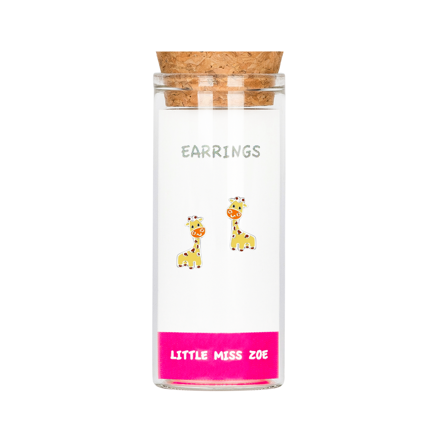 Giraffe Stud Earrings in a Bottle - Set of 3