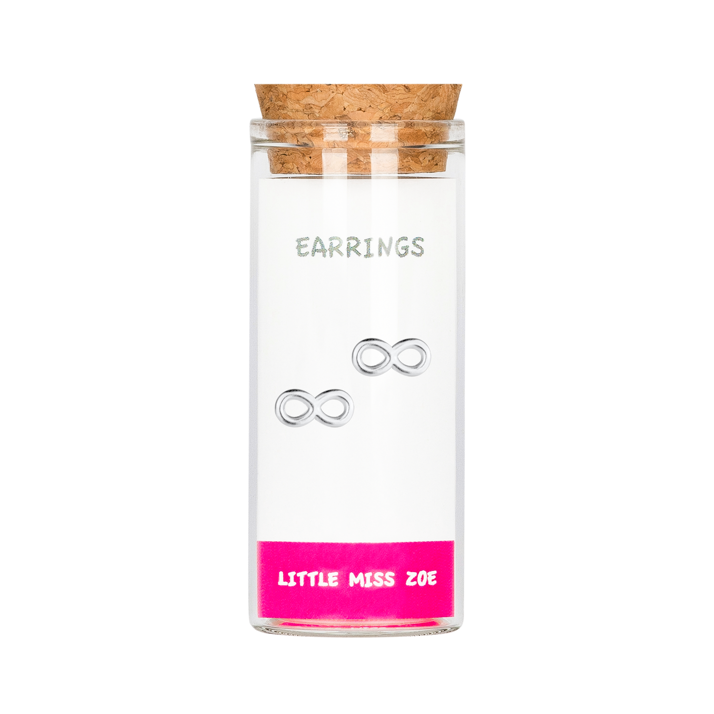 Infinity Stud Earrings in a Bottle - Set of 3