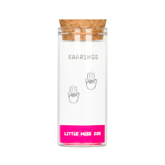 Hamsa Stud Earrings in a Bottle - Set of 3