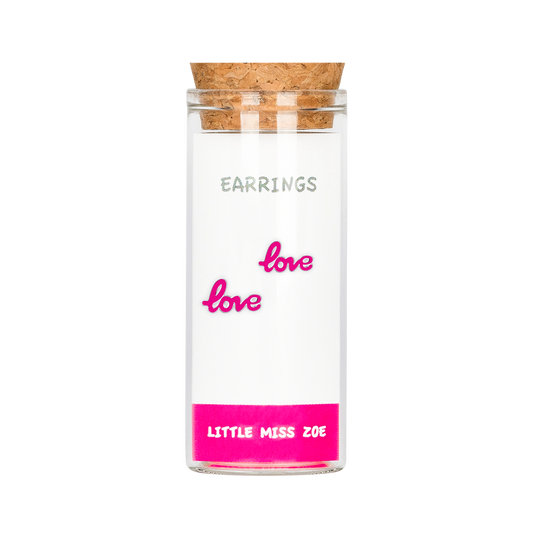Love Stud Earrings in a Bottle - Set of 3