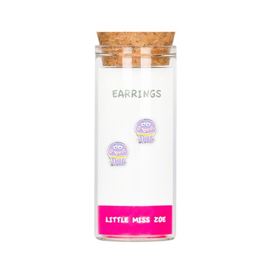 Jellyfish Stud Earrings in a Bottle - Set of 3
