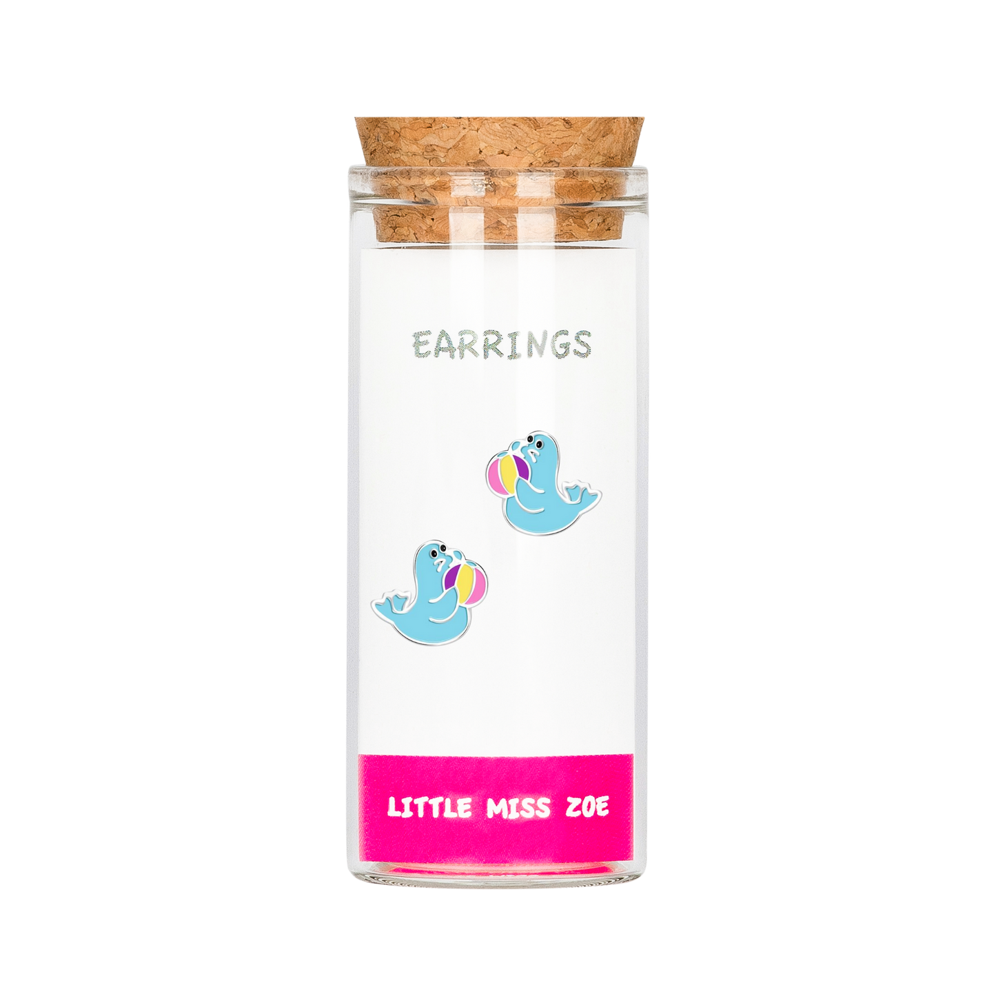 Seal Stud Earrings in a Bottle - Set of 3