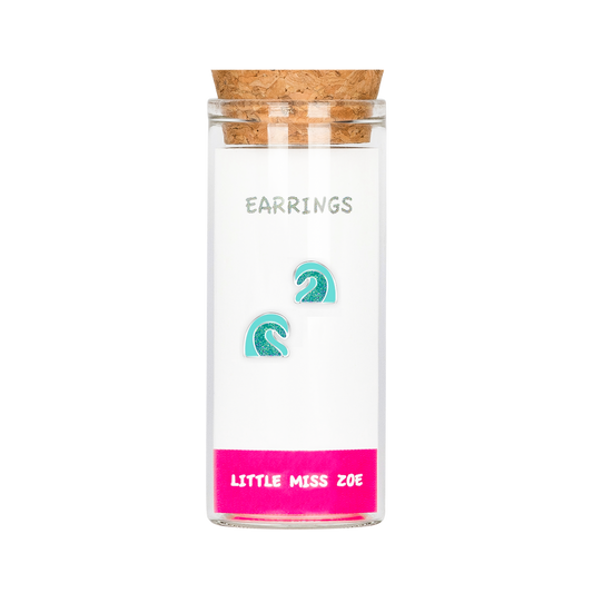Wave Stud Earrings in a Bottle - Set of 3