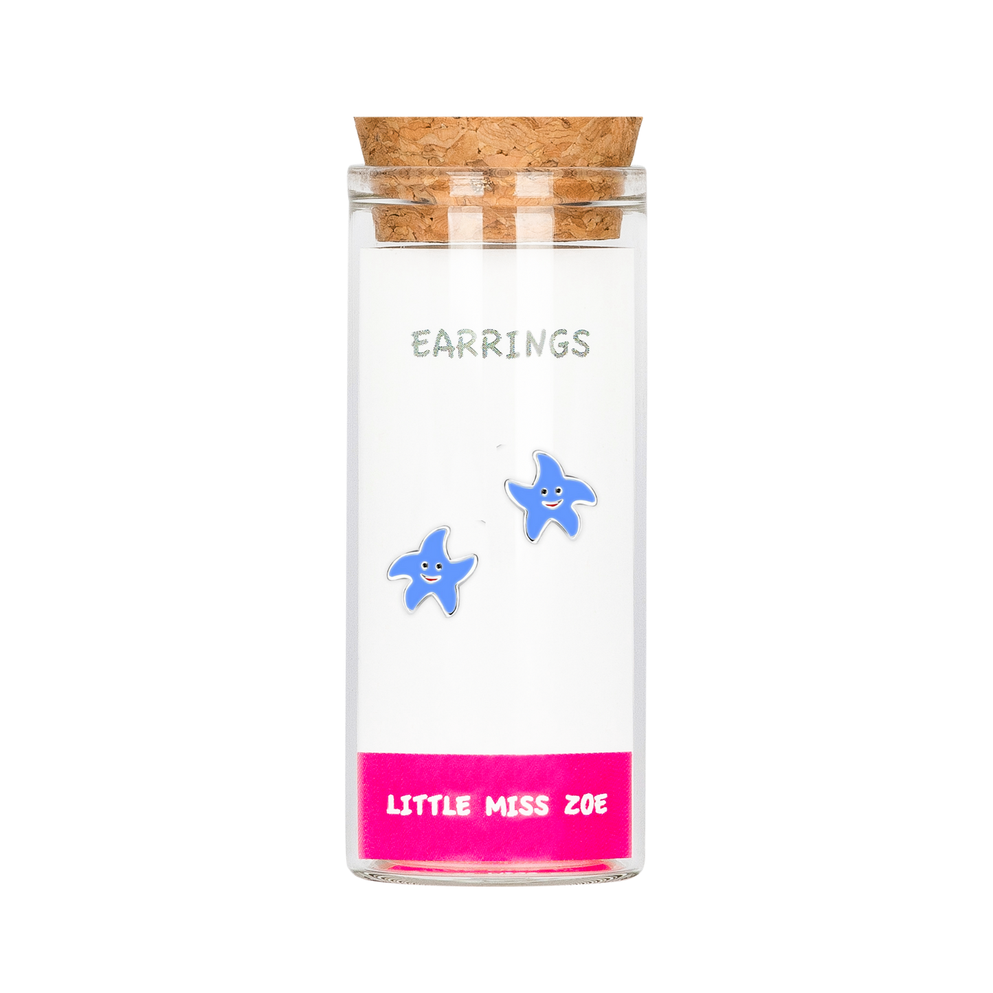 Star Fish Stud Earrings in a Bottle - Set of 3