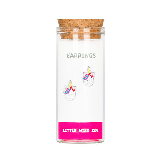 Unicorn Stud Earrings in a Bottle - Set of 3